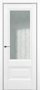 turin do baguette b2 satinato s risunkom romb belyj matovyj